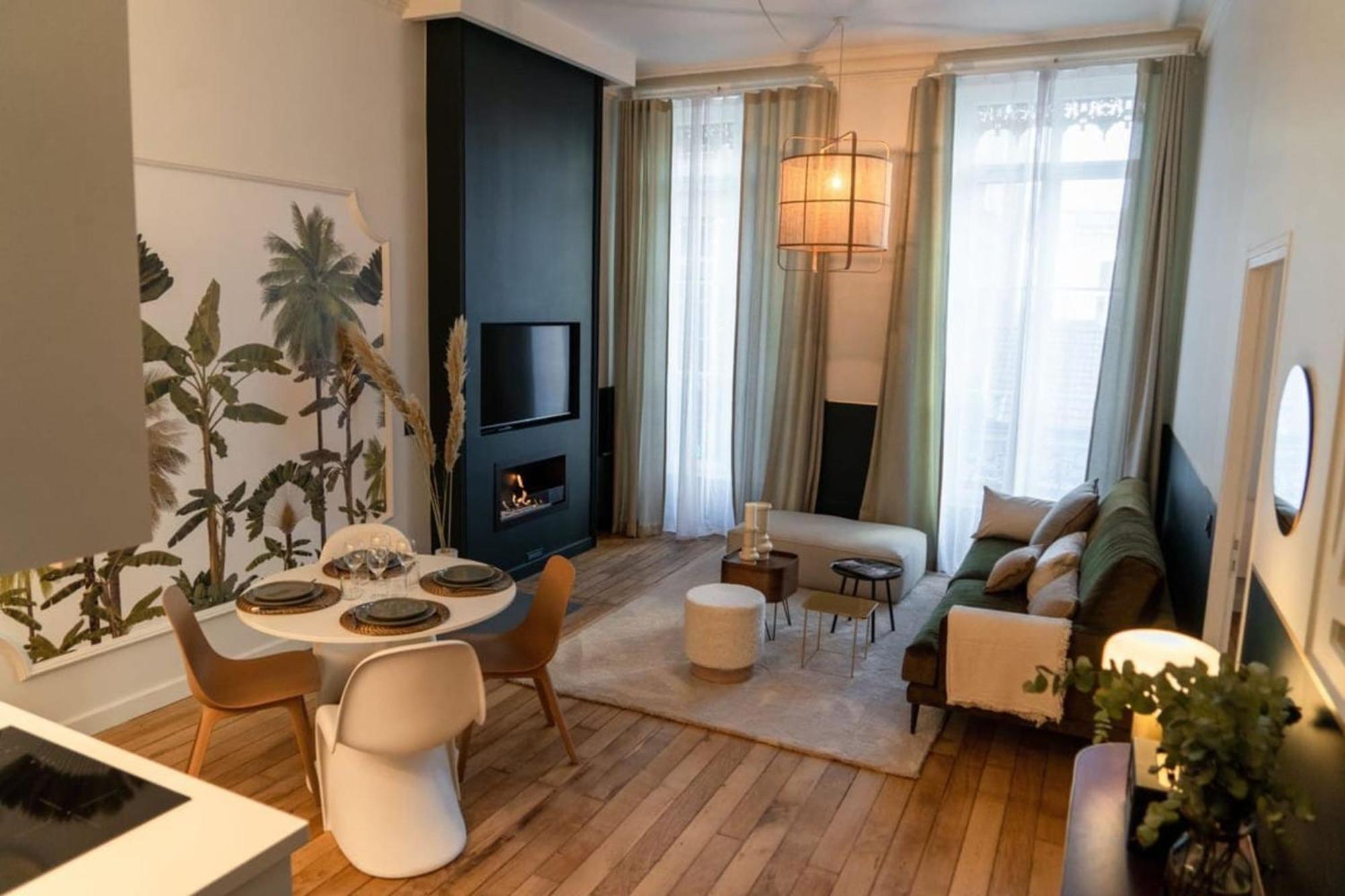 Beige Hospitalite - Coco - Hypercentre-2Chambres-Parking-Zen Saint-Etienne  Dış mekan fotoğraf