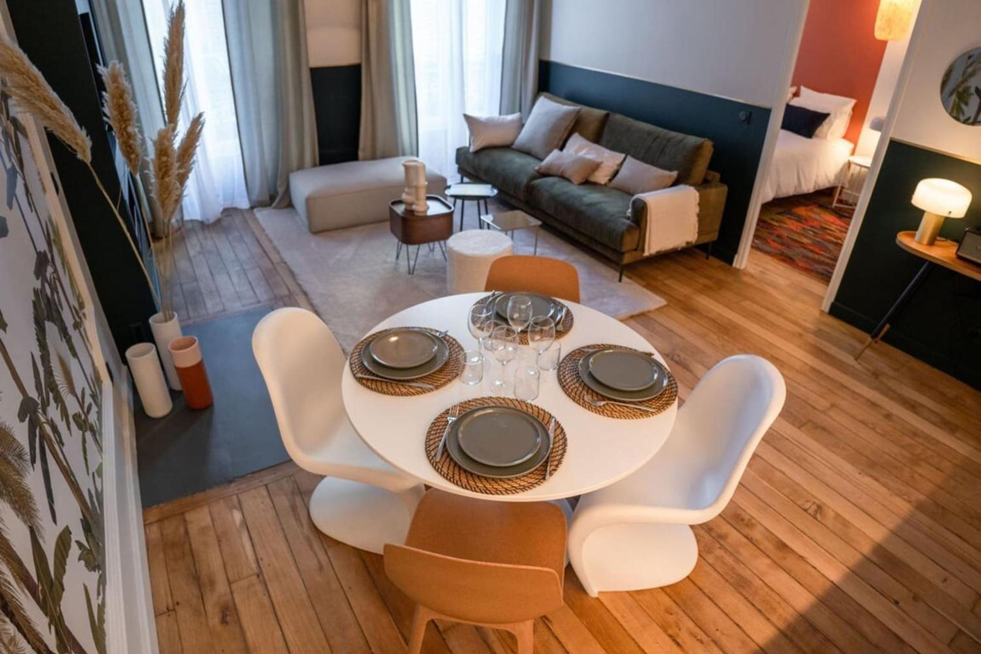 Beige Hospitalite - Coco - Hypercentre-2Chambres-Parking-Zen Saint-Etienne  Dış mekan fotoğraf